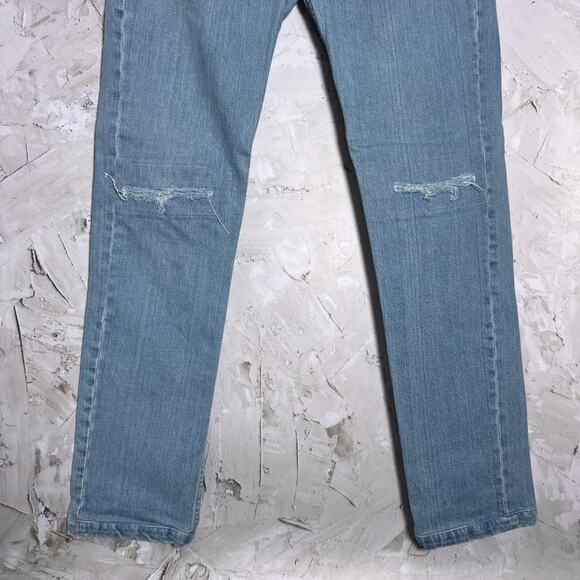 A.P.C. PETIT NEW STANDARD Straight Jeans MENS 33 x 32 Light Wash Distressed - Picture 10 of 12
